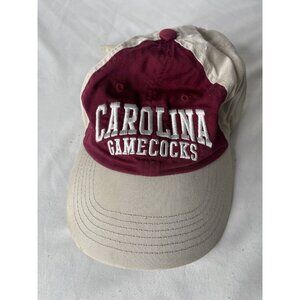 Carolina Gamecocks Snapback Hat Beige Garnet Adjustable‎ Strap USC Gamecocks